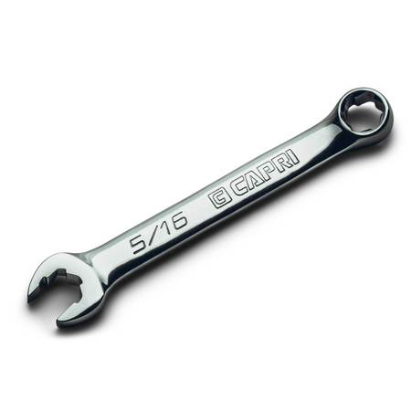 CAPRI TOOLS 5/16 in. WaveDrive Pro Stubby Combination Wrench for Regular and Rounded Bolts CP11750-S516SB